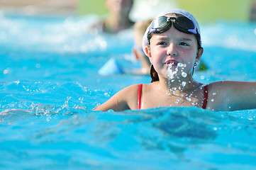 Image showing swimming pool fun