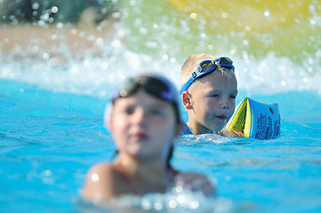 Image showing swimming pool fun