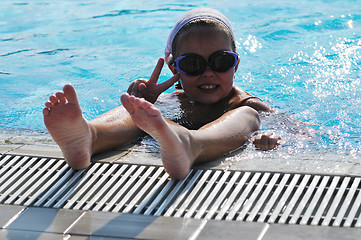 Image showing swimming pool fun