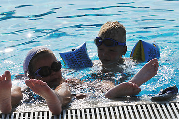 Image showing swimming pool fun