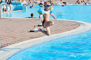 Image showing swimming pool fun