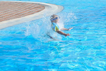 Image showing swimming pool fun