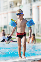 Image showing swimming pool fun