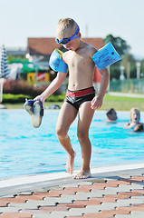 Image showing swimming pool fun