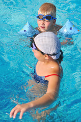 Image showing swimming pool fun