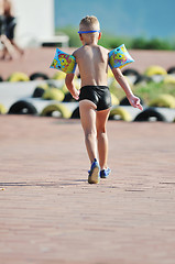 Image showing swimming pool fun