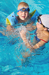 Image showing swimming pool fun