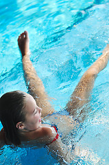 Image showing swimming pool fun