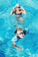 Image showing swimming pool fun