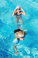 Image showing swimming pool fun