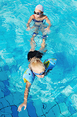 Image showing swimming pool fun