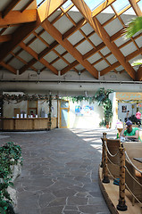 Image showing tropical restaurant indoor