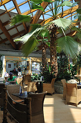 Image showing tropical restaurant indoor