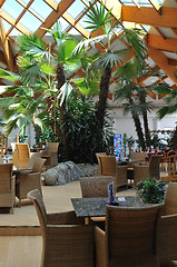 Image showing tropical restaurant indoor