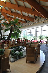 Image showing tropical restaurant indoor