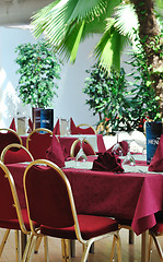 Image showing tropical restaurant indoor