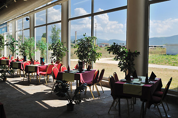 Image showing tropical restaurant indoor