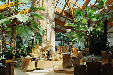 Image showing tropical restaurant indoor