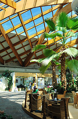 Image showing tropical restaurant indoor