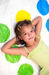 Image showing Happy young girl  relaxing 