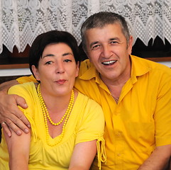 Image showing Man and wonam sitting together