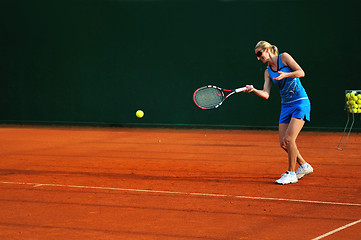 Image showing tennis woman