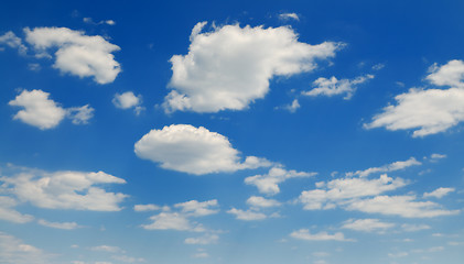 Image showing cloudy blue  sky