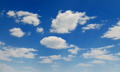 Image showing cloudy blue sky