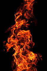 Image showing red flame background