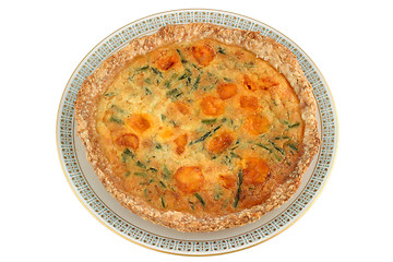 Image showing Asparagus Pie - top view