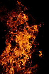 Image showing red flame background