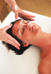 Image showing beautiful woman have massage at spa and wellness center