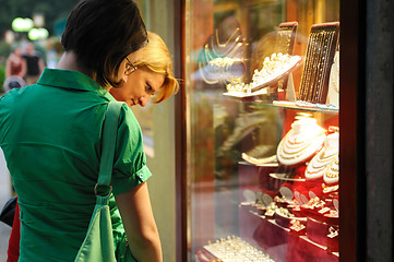 Image showing Happy family mother and daughter shopping 