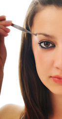 Image showing eye brow beauty treatment