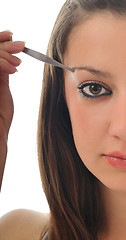 Image showing eye brow beauty treatment