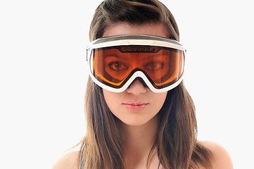 Image showing woman ski glasses