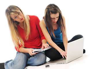 Image showing two young woman student 