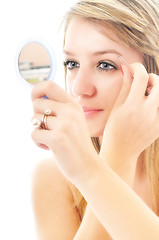 Image showing eye brow beauty treatment