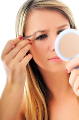 Image showing eye brow beauty treatment