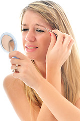 Image showing eye brow beauty treatment