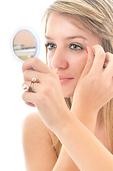 Image showing eye brow beauty treatment