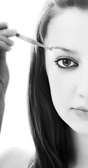 Image showing eye brow beauty treatment 