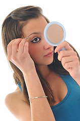 Image showing eye brow beauty treatment 