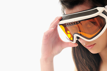 Image showing woman ski glasses