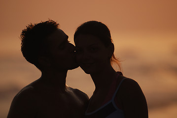 Image showing romantic couple on beach