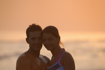 Image showing romantic couple on beach