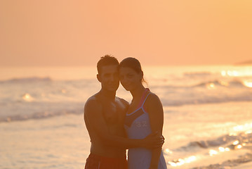Image showing romantic couple on beach