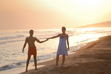 Image showing romantic couple on beach