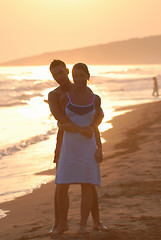 Image showing romantic couple on beach