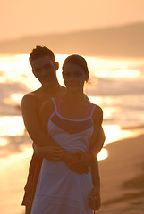 Image showing romantic couple on beach